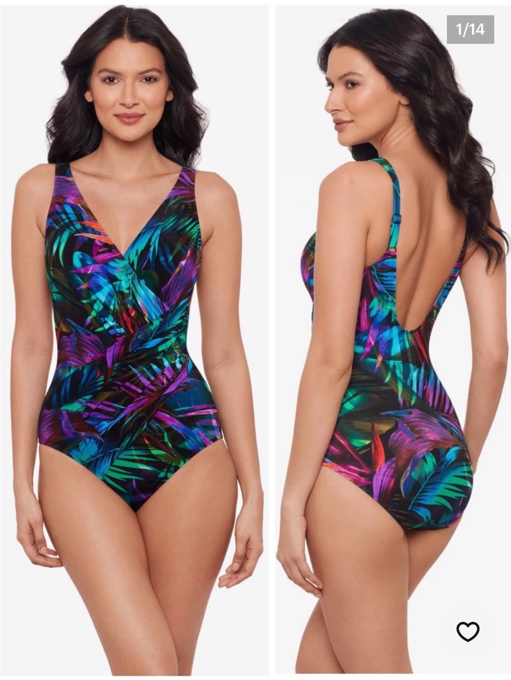 Miraclesuit Oceanus One Piece Swimsuit in Palma Paradiso
Size 12 DDD